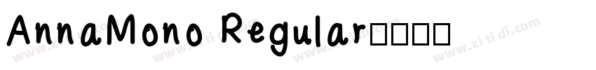 AnnaMono Regular字体转换